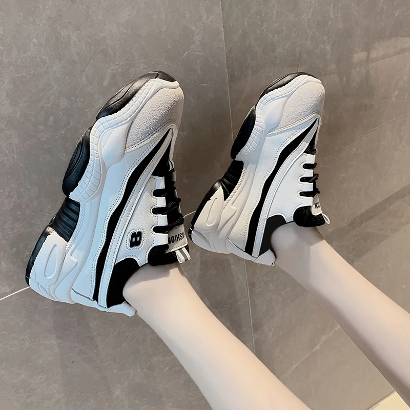 

Women's Sneakers With Platform shoes Summer Shoes Womens Trainers Breathable Woman Woman-shoes Thick 2019 Running Mesh Fashion