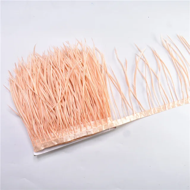 1Meters Pruning Goose Feathers Trims Ribbon Fringe feather trim 6-8