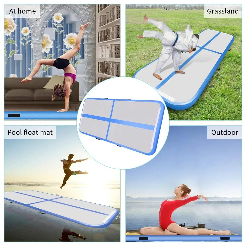 Free Shipping 5m Inflatable Cheap Gymnastics Mattress Gym Tumble Airtrack Floor Tumbling Air Track For Sale