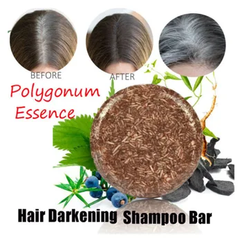 

Hair Care Natural Formula Cleaning Darkening Shampoo Bar Travel Soap Handmade Moisturizing Repair Fallopia Multiflora Soothing