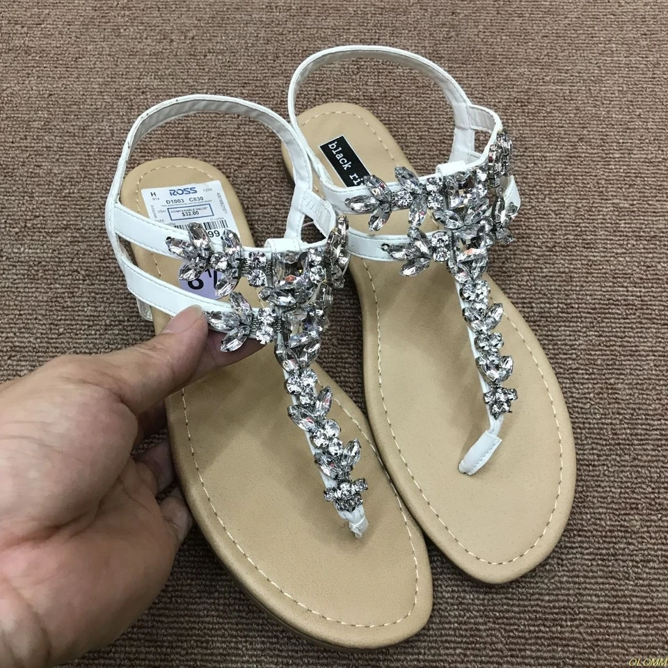 white wide fit flat sandals