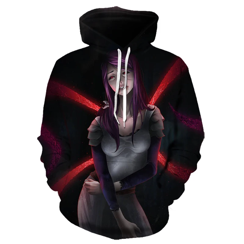 

2020 NEW Classic anime Tokyo Ghoul 3d Hoodies Autumn Fashion Hoodie harajuku Hip Hop Men Women Hooded Sweatshirt Asian size 4XL