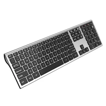 

109 Keys Full Size 2.4G Wireless Keyboard, Ultra Slim Scissors Switch Keyboard for Windows Mac OS Laptop Desktop PC