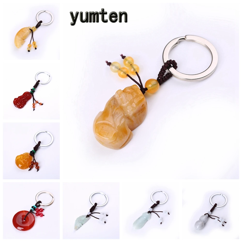 

Crystal Key Chain Women Wallet Accessories Personalized Purse Charm Stone Reiki Pendant Lucky Cute Keychain Jewelry Gift