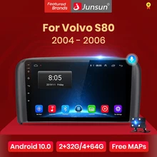 Junsun V1 pro 2G + 128G Android 10 dla Volvo S80 1998   2006 Radio samochodowe multimedialny odtwarzacz wideo nawigacja GPS 2 din dvd