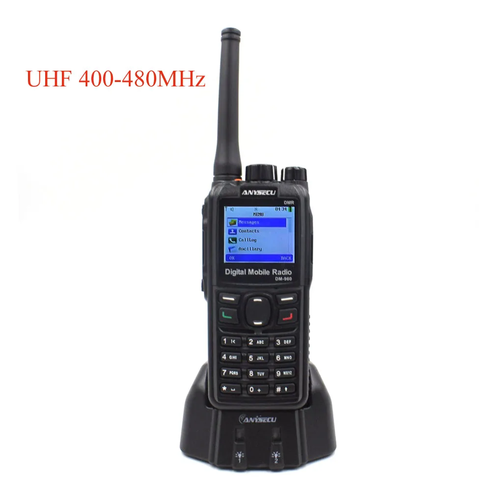 Anysecu DM-960 DMR цифровое радио VHF 136-174 МГц или UHF 400-480 МГц рация совместима с MOTOTRBO двухстороннее радио DM960 - Цвет: DM-960-UHF