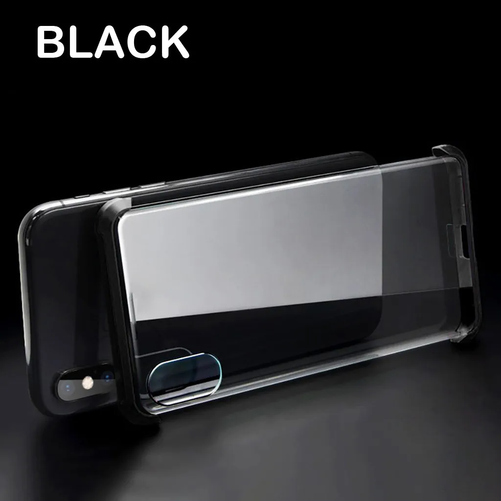 Luxury Hard Matte Cover For iPhone7P/8Plus Magnetic Adsorption & Clear Tempered Glass Back scratch-resistant Phone Case