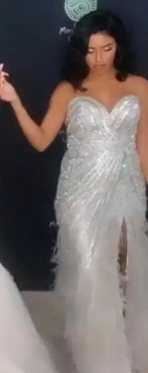 Роскошные свадебные платья Русалка Vestidos De Festa largos Elegantes de Dala перья бисер свадебное платье Сплит свадебное платье es
