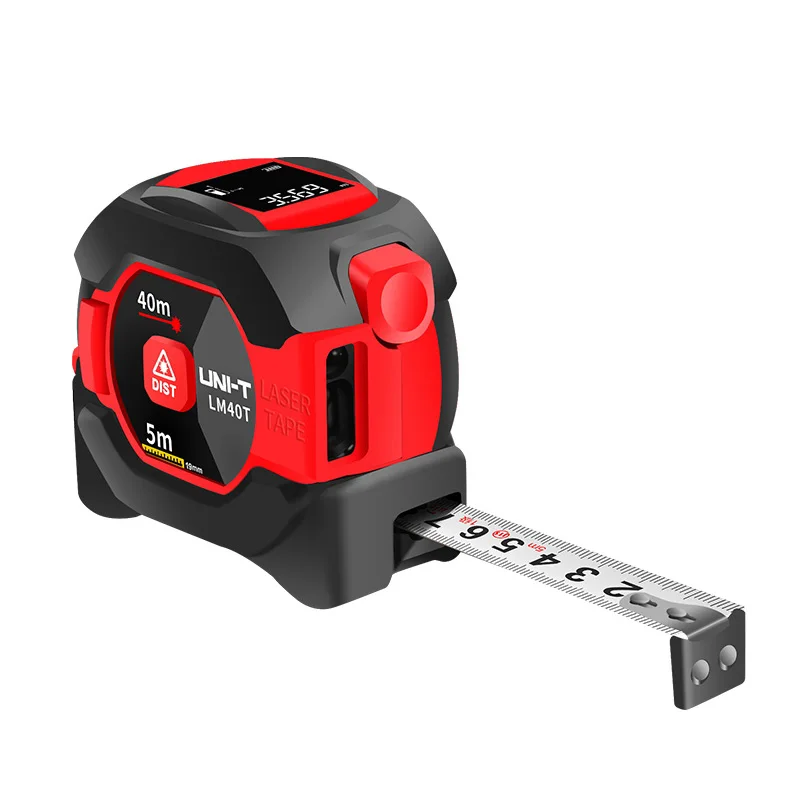 UNI-T Laser Measuring Tape Measure 40M Digital Distance Meter Rangefinder Retractable 5m Laser Ruler Trena a laser Professional