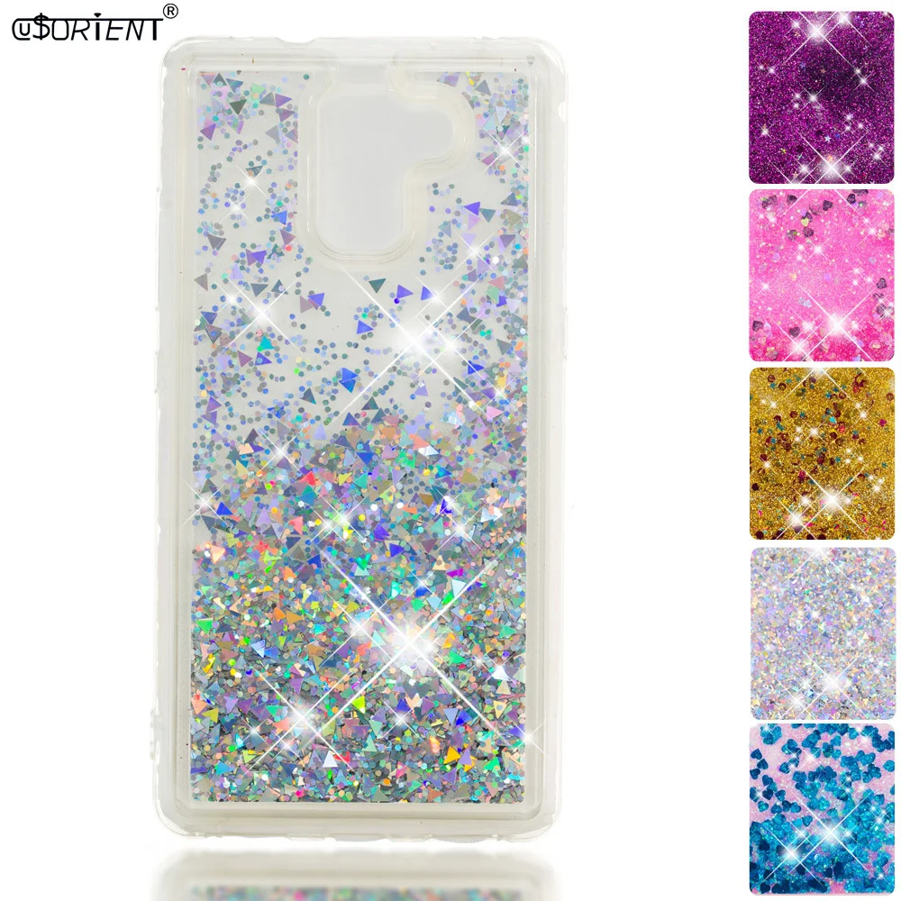 

For Huawei Honor 7 Honor7 Soft Glitter Dynamic Liquid Quicksand Case PLK-L01 PLK-AL10 Soft Silicone TPU Fitted Phone Cover Funda