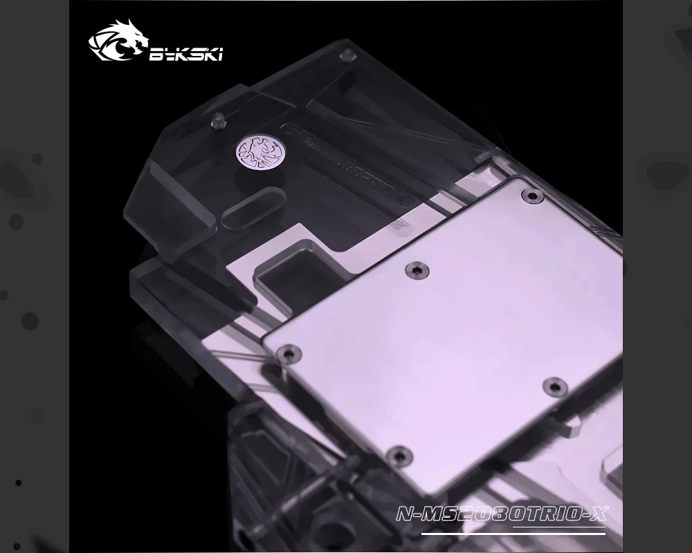 Bykski N-MS2080TRIO-X, полное покрытие видеокарты блок водяного охлаждения, для MSI RTX2080 Gaming X TRIO