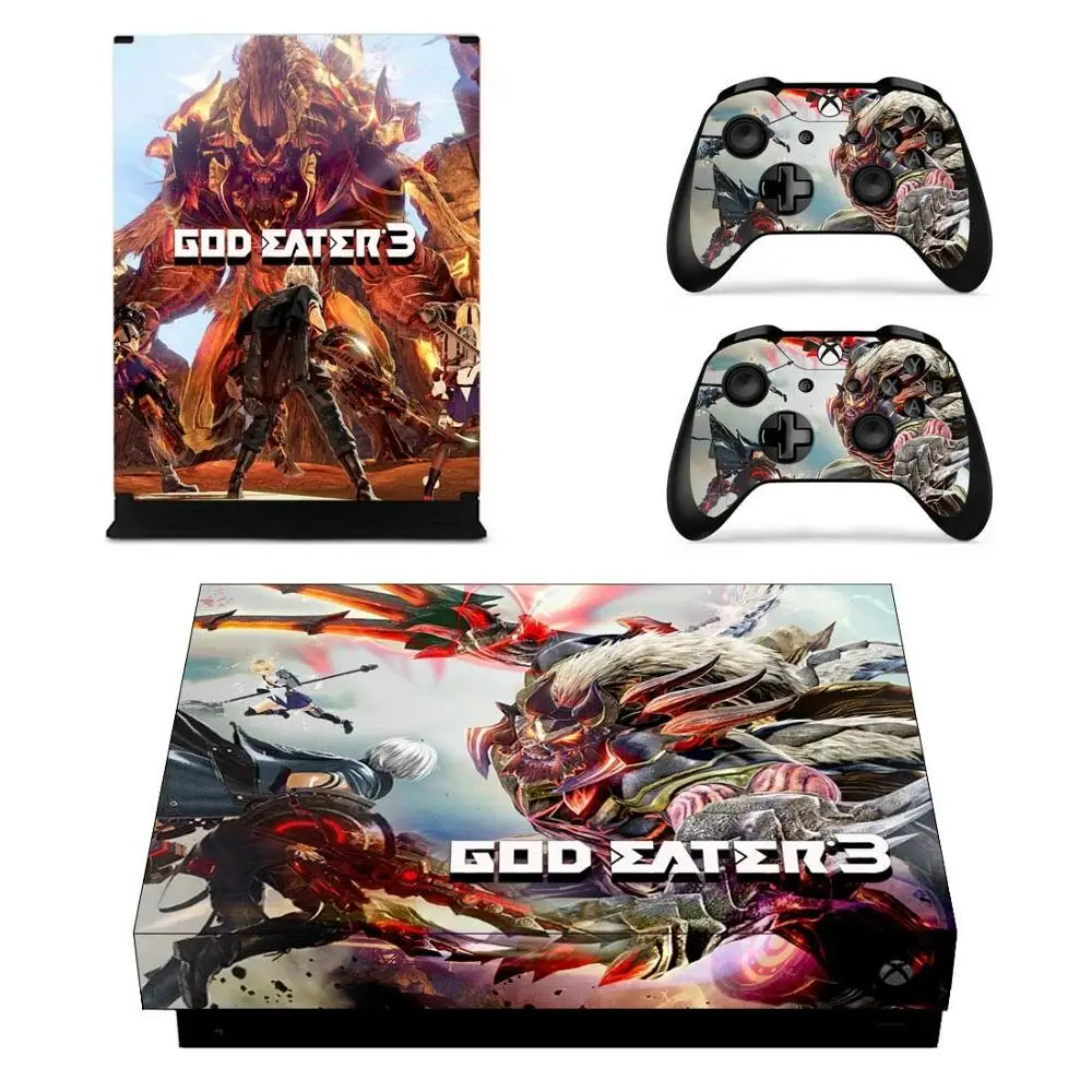 YSX1X1898 God Eater Skin для Xbox One X стикеры s Виниловые стикеры Adesivo для Xbox one X консоли пульта дистанционного управления скины - Цвет: YSX1X1898
