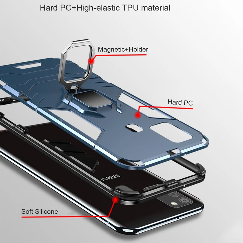 Бронированный противоударный чехол для Samsung Galaxy A21S A51 A71 A01 A11 A31 A41 A70 A50 A30 A40 A20 A10 S S20