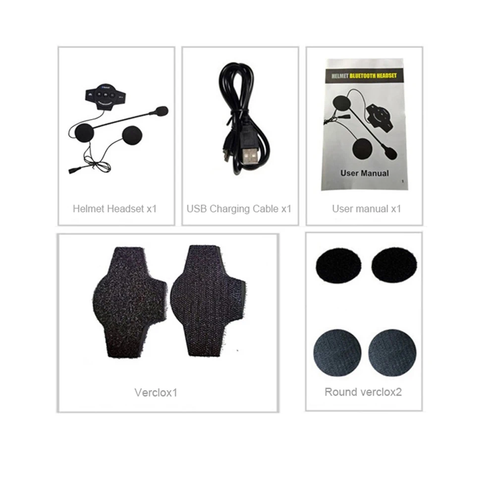 Wireless Motor Helmet Headset BT10 Rechargeable Bluetooth 4 2 Music Telephone for Outdoor Enjoyable Earphone Ornament