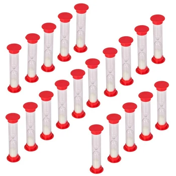

30 Sec Sand Timer Hourglass Sandglass Clock Countdown Bulk Toy Set Timers Kids Games Pack of 20 (White Sand)