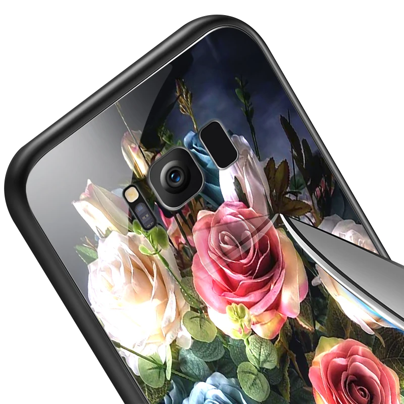 Чехол из закаленного стекла для Samsung Galaxy S8 S9 S10 Plus, чехол для телефона OnePlus 3 3T 5 5T 6 6T 7 7 Pro, роскошный противоударный жесткий чехол
