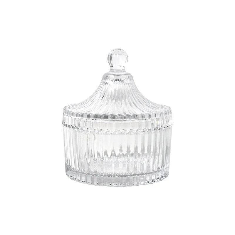 Glass Storage Jar Sugar Bowl and Salt Bowl Kitchen Condiment Dispenser Jewelry Storage Box Home Desktop Decoration Send A Gift 6