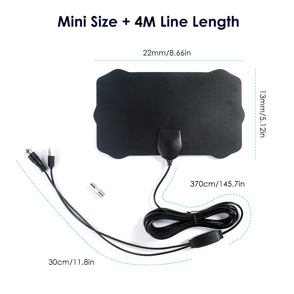 Крытый 120 км HD сигнал ТВ антенна с усилителем сигнала радиус Surf Fox DVB T2 воздушная