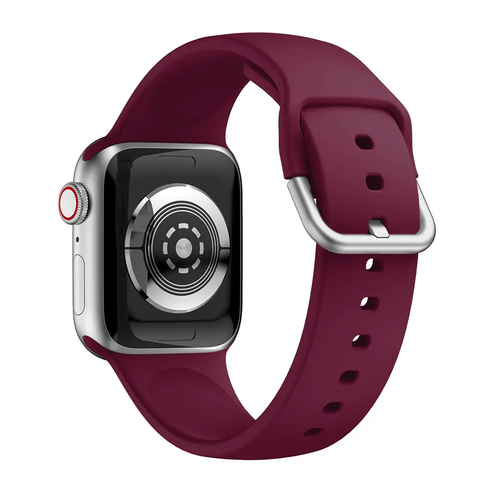 Ремешок для Apple Watch 38 мм 42 мм iWatch 5 ремешок 44 мм 40 мм спортивный силиконовый ремень браслет correa Apple watch 5 4 3 2 аксессуары