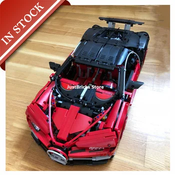 

Technic Series Bugattied Red Chiron 20086 3388 In Stock Building Blocks 3500+Pcs Bricks Race Car Kit Engine Sports 42096 42083