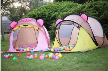 

[ Funny] Indoor outdoor camping catoon animal tiger dog House tent Ocean ball pool child park picnic holiday game play tent toy