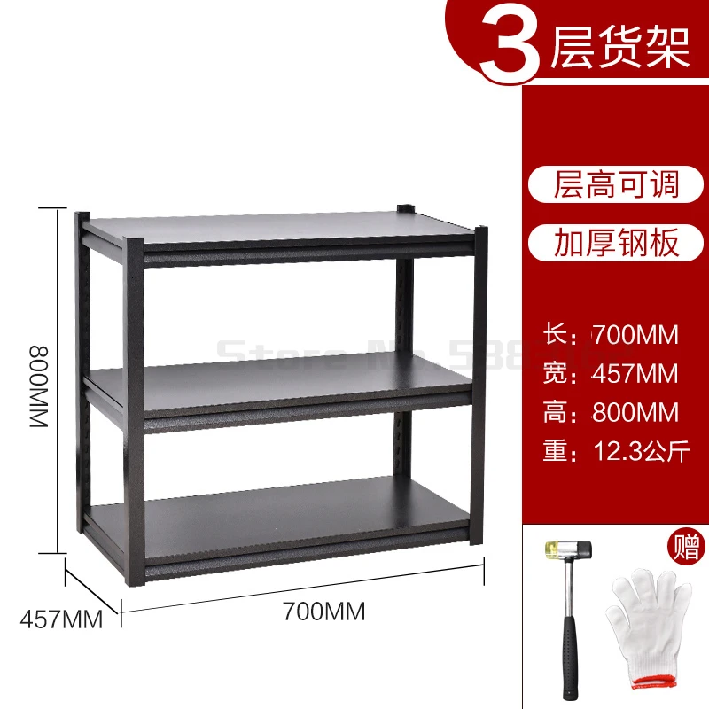 Kitchen rack floor multi-layer household microwave oven shelf balcony bathroom storage rack living room storage rack - Цвет: Прозрачный