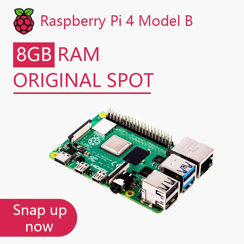 Официальный Оригинальный Raspberry Pi 4 Model B Комплект платы Оперативная память 2 ГБ 8