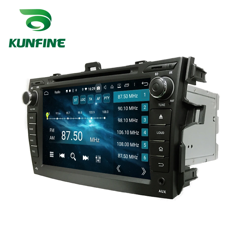 Cheap Android 9.0 Octa Core 4GB RAM 64GB ROM Car DVD GPS Navigation Multimedia Player Car Stereo for Toyota Corolla 2006 -2011 Radio 7