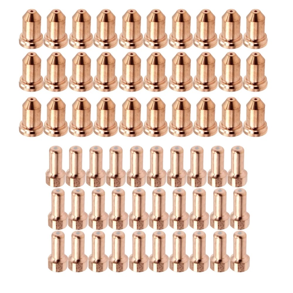 

60pcs Plasma Cutter Torch Electrode Tips Nozzle Parts Set For PT-80 PT80 IPT-80