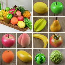 Cocina artificial realístico Prop realista plástico falso hogar Decoración de alimentos exhibición caliente nuevo Faux DIY fruta 1 pieza de espuma(China)