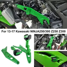 2 шт. рамка Ползунки Крушение падение протектор для Kawasaki Ninja 250/300 Z250 Z300