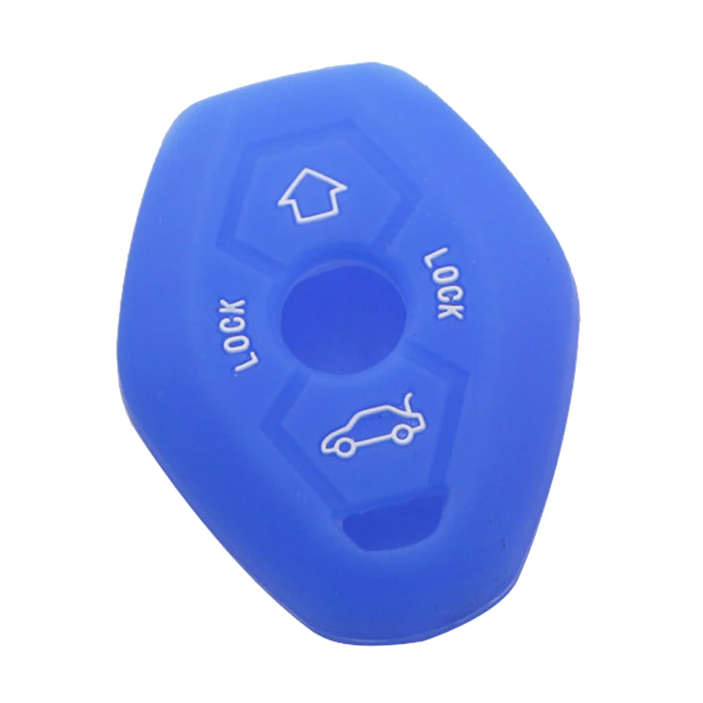 Silicon Car Remote Key Case Holder Cover Protector for BMW X3 X5 Z3 Z4 3 5 7 Series E38 E39 E46 E83 1998-2005 Key Accessories