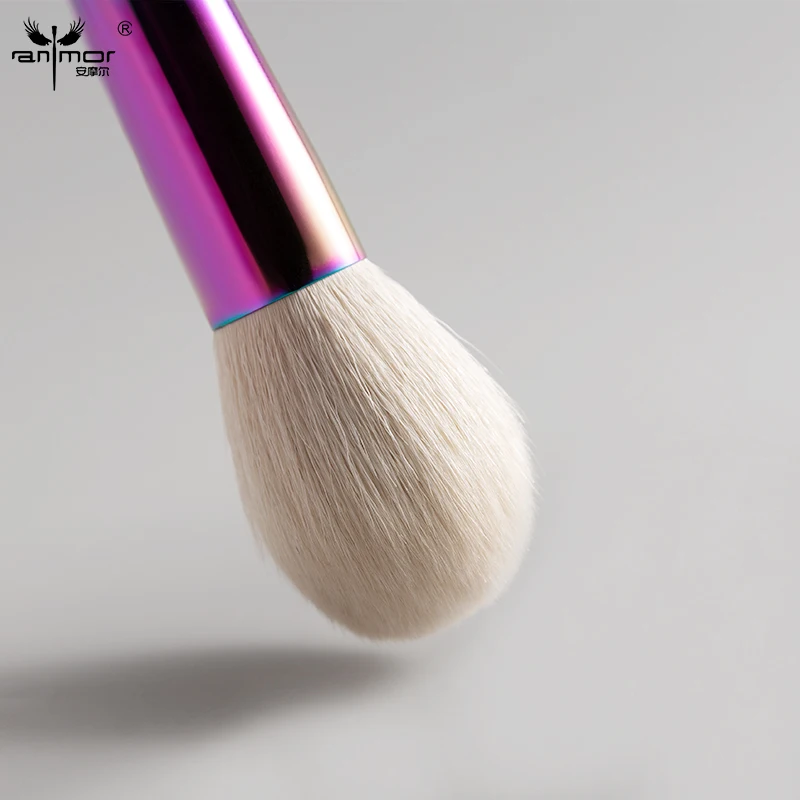 

Anmor Pretty кисть из козьего волоса чрезвычайно кисти для макияжа для порошковых продуктов кисть для румян кисть для пудры кисти для макияжа Профессиональный инструмент