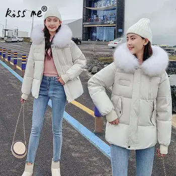 

Slimming Solid Hooded Down Coat Women Outdoor Camping Hiking Down Jacket Winter Thermal Warm Coat Casual Girl Cotton Clothes