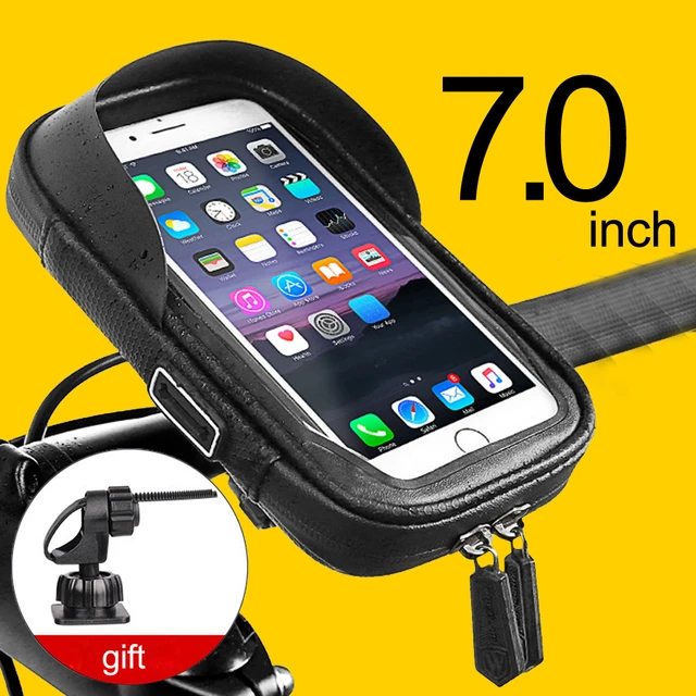 Support de téléphone portable pour guidon de vélo, support de téléphone de vélo  étanche, support mural de moto, sac de montage pour iPhone, support de  téléphone Samsung - AliExpress