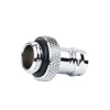 Host Fitting 3/8'', G1/4 Thread for ID 9-10mm Soft Tube, Water Pipe Connector Black or Silver, 1 Piece ► Photo 2/5