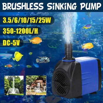 

3.5/6/10/15/25W Multifunctional Aquarium Water Pumps Tank Pond Pool Fountains Pump Waterproof Submersible Fish Pond Water Pump