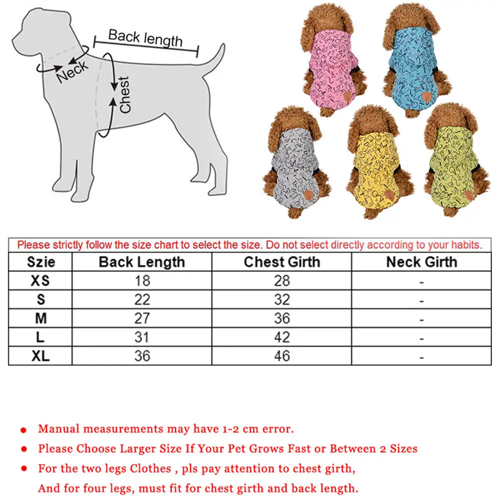 5 Colors Pet Dog Coats Clothes Soft Winter Warm Dog  Jackets For Small Dogs Chihuahua Clothing Puppy Coat Jacket Pets Products