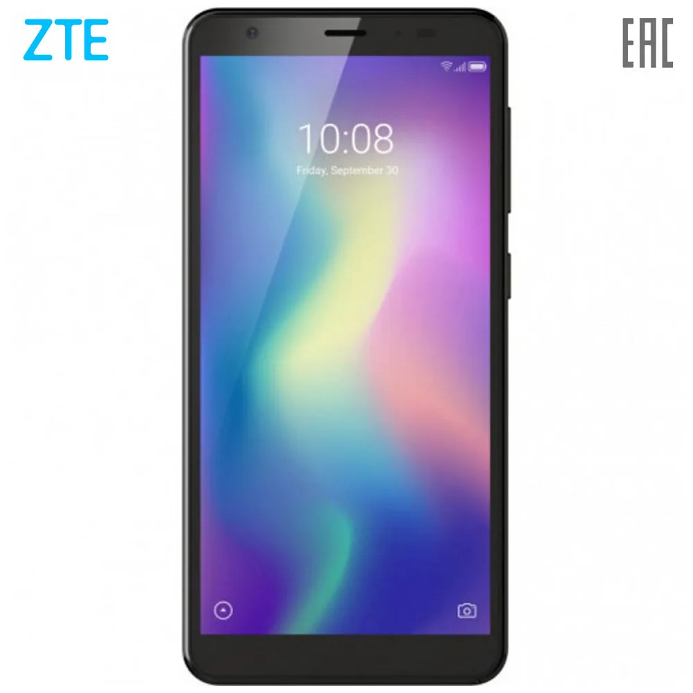 Смартфон ZTE Blade A5 Black, 5.45'' 18:9 1440x720, 1.6GHz, 8 Core, 2GB RAM, 16GB, 13Mpix/8Mpix, 2 Sim, 2G, 3G, LTE,2600mAh