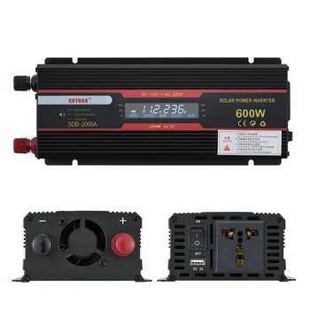 

1000W Car Power Inverter DC 12V/24V to AC 110V/220V Voltage Converter Short Circuit Protection Auto Adapter with LCD