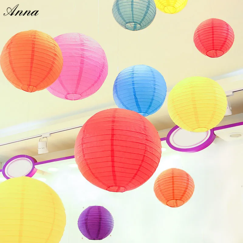 12 inch Round Chinese Paper Lantern Birthday Wedding Party decor gift