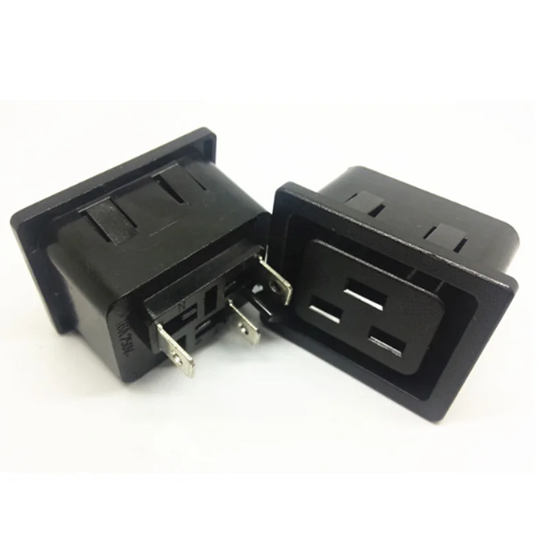 Черный CE Triprong 16A 250V IEC320 C20 C19 Профессиональный адаптор силовая цепочка из нескольких розеток разъем с креплением на панели электрическая розетка переменного тока