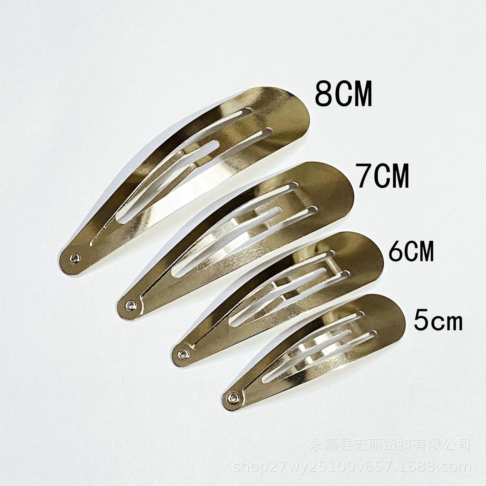 20 개 4cm/5cm/6cm/7cm/8cm 실버 골드 블랙 스냅 BB 클립 여자 머리핀 바레트 DIY 모자를 쓰고 있죠 도매 헤어 그립