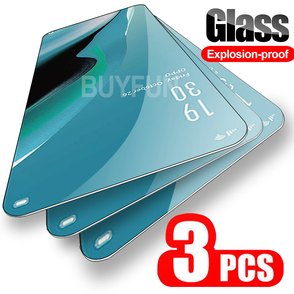 3PCS Safety Glass For OPPO Reno2 F Z Screen Protector For Reno 2 2f 2z Full Cover Film Protective Tempered Glas Reno2f Reno2z phone tempered glass