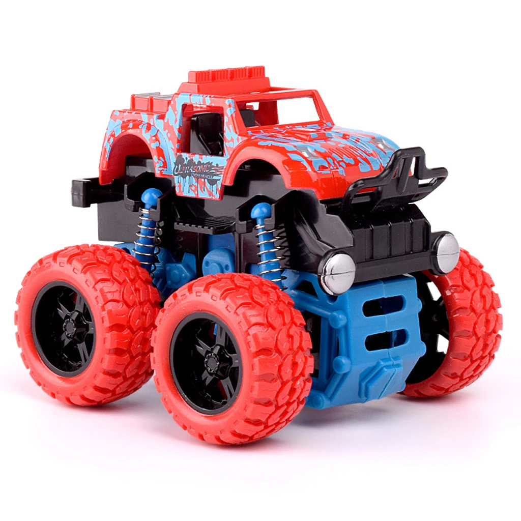 Monster Trucks Friction Powered Cars For Kids, Inertia Car Toy Birthday Gift