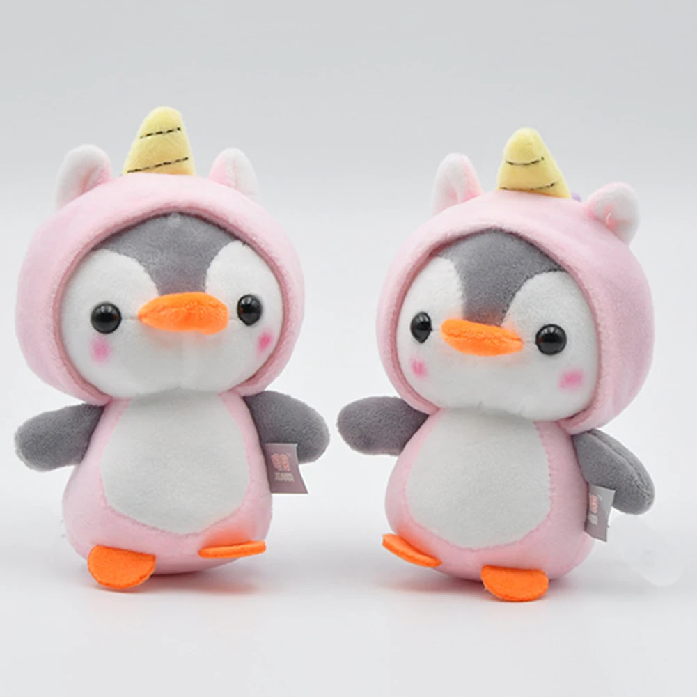1Pcs Plush Keychain Cute Penguin Bee Animal Plush Doll Pendant Keychain Ring Key Holder Bag Decor Kids Playmate Valentine Gifts