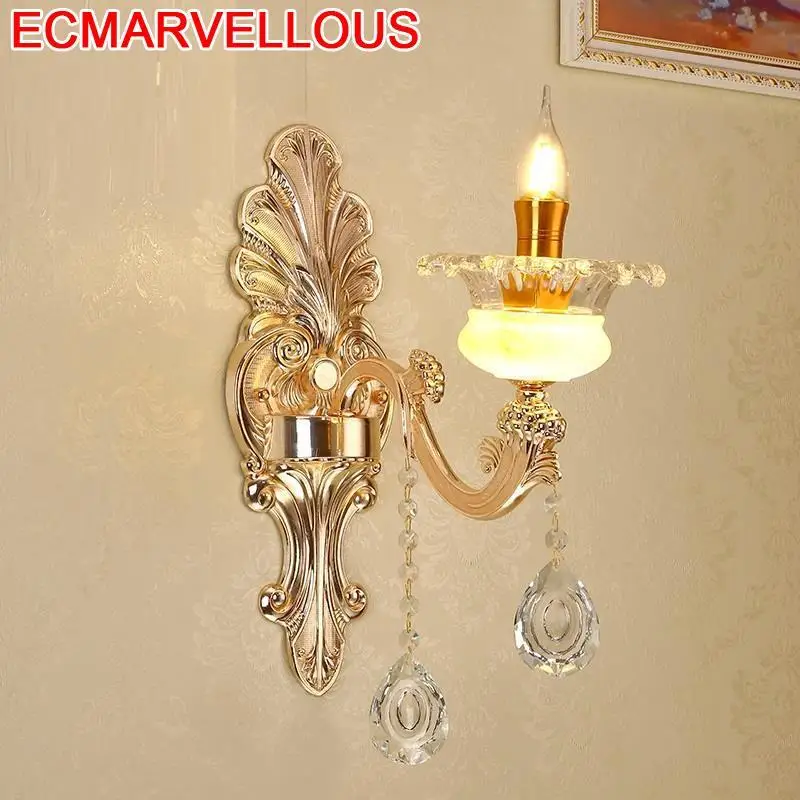Avec Miroir Декор для дома тете де горит Arandela Para Parede Crystal Light для дома Aplique Luz сравнению Wandlamp светильник настенный