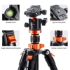 K&F Concept Camera Tripods for DSLR Aluminum Travel Vlog Tripod Monopod with 360 Degree Panorama Ball Head Loading Up to 10kg ► Photo 3/6