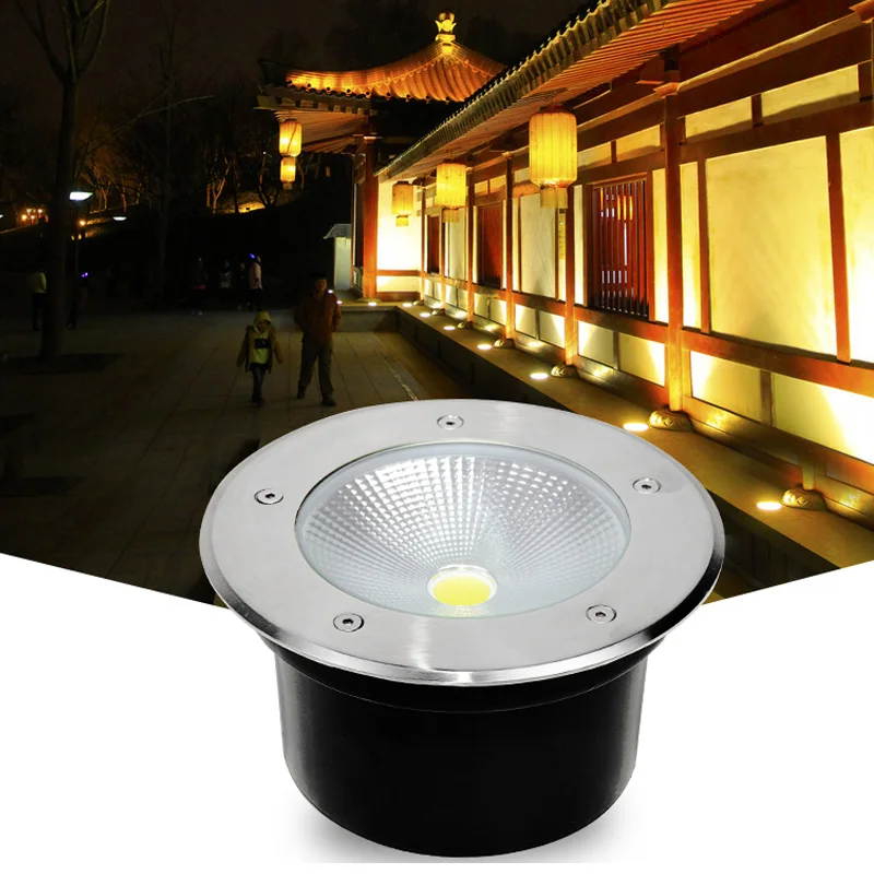 Waterproof LED Garden Buried AC110v 220v Outdoor Recessed Deck Light Underground Lamp Sidewalk DC12V garden decoration lamps led underground light led deck lights