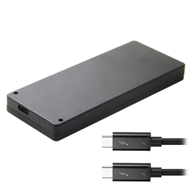 Корпус картриджа Thunderbolt 3 USB 4 к PCI Express E переходник на 80 мм NVME NGFF M key AHCI SSD с кабелем